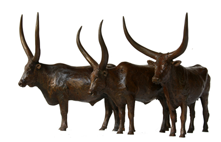 Ankole bronze sculptures